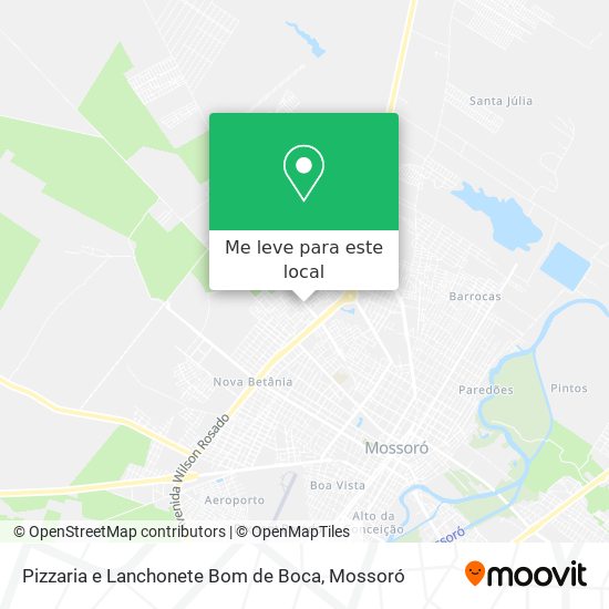 Pizzaria e Lanchonete Bom de Boca mapa