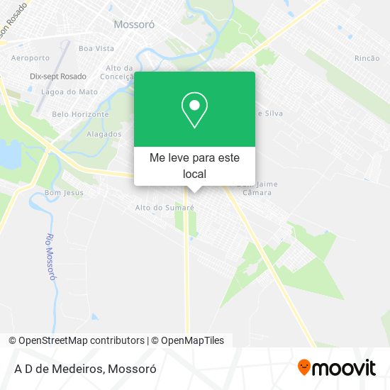 A D de Medeiros mapa