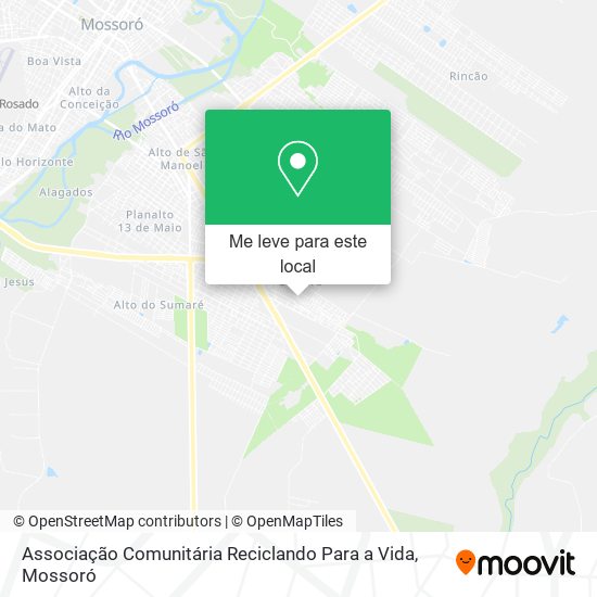 Associação Comunitária Reciclando Para a Vida mapa