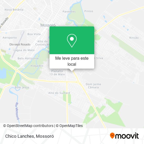 Chico Lanches mapa