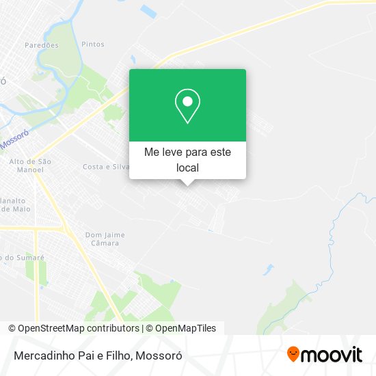 Mercadinho Pai e Filho mapa