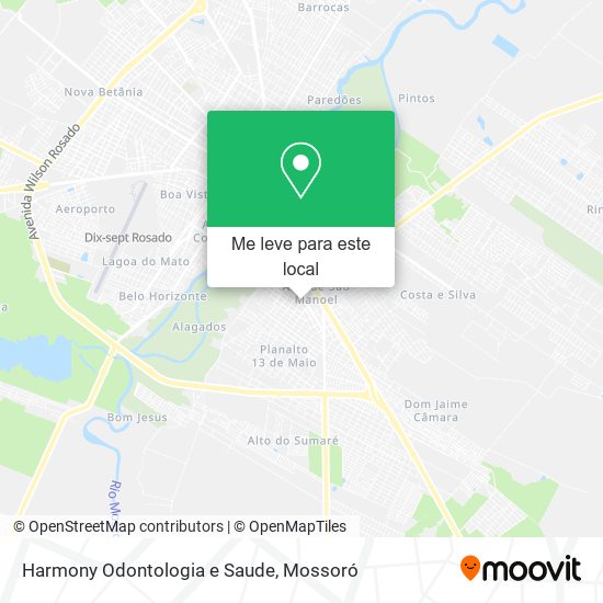 Harmony Odontologia e Saude mapa