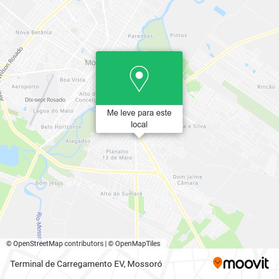 Terminal de Carregamento EV mapa