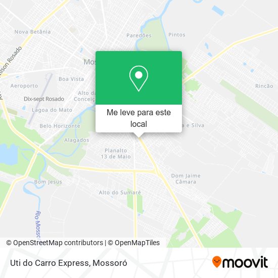 Uti do Carro Express mapa