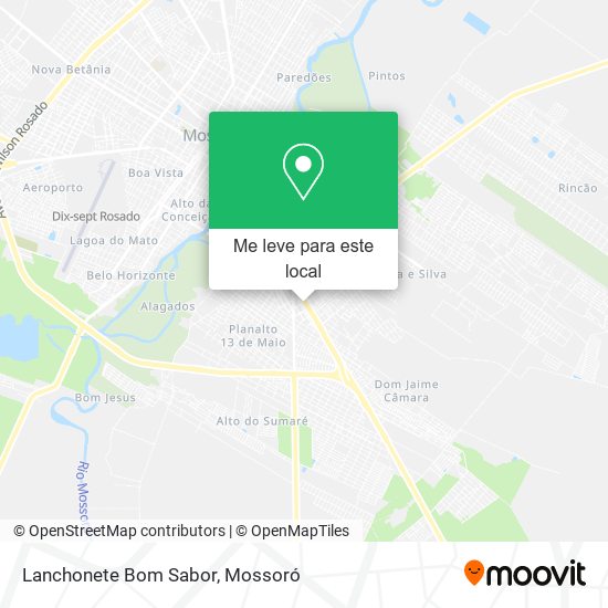 Lanchonete Bom Sabor mapa