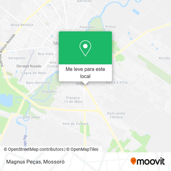 Magnus Peças mapa