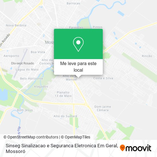 Sinseg Sinalizacao e Seguranca Eletronica Em Geral mapa