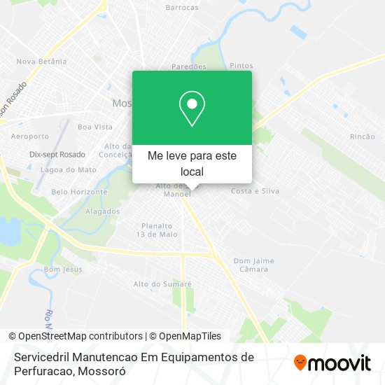 Servicedril Manutencao Em Equipamentos de Perfuracao mapa