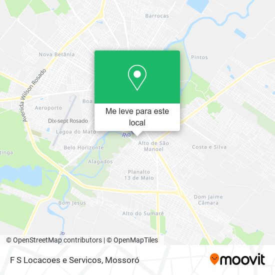 F S Locacoes e Servicos mapa