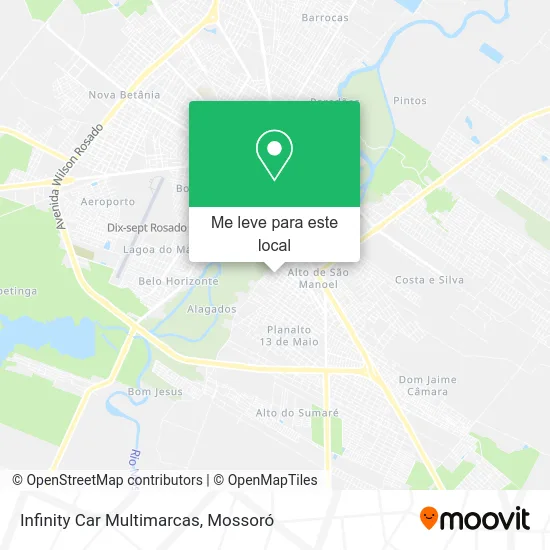 Infinity Car Multimarcas mapa