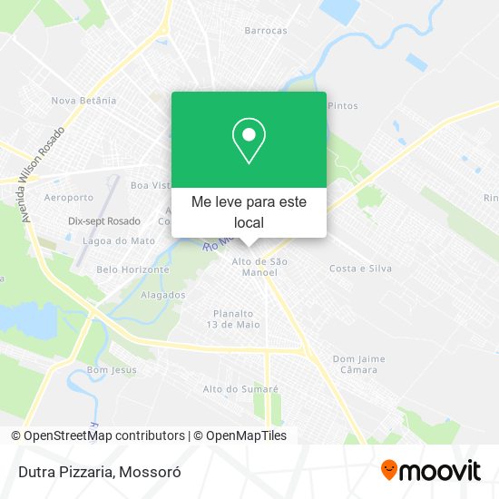 Dutra Pizzaria mapa