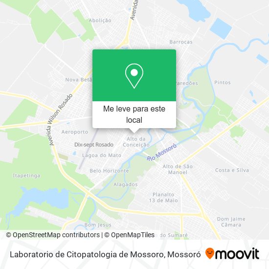 Laboratorio de Citopatologia de Mossoro mapa