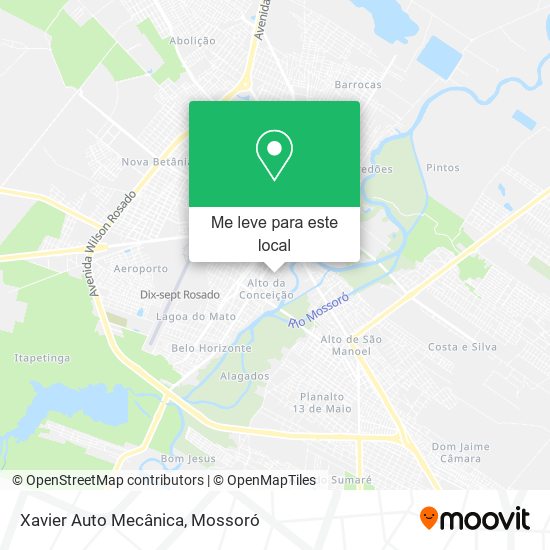 Xavier Auto Mecânica mapa