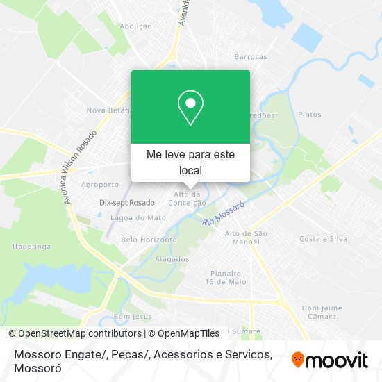 Mossoro Engate / , Pecas / , Acessorios e Servicos mapa