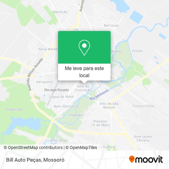 Bill Auto Peças mapa