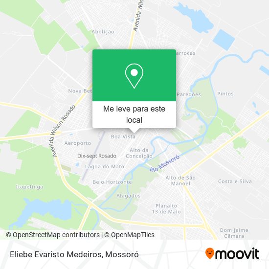 Eliebe Evaristo Medeiros mapa