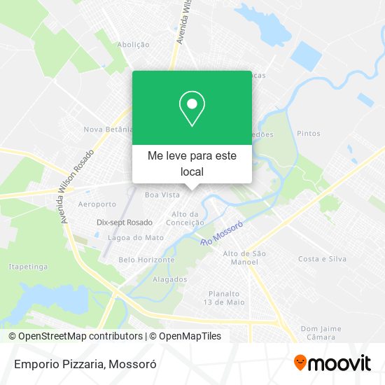 Emporio Pizzaria mapa