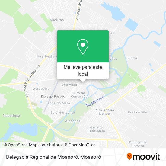 Delegacia Regional de Mossoró mapa