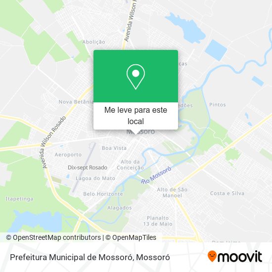 Prefeitura Municipal de Mossoró mapa