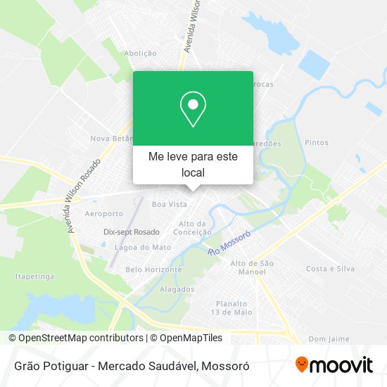 Grão Potiguar - Mercado Saudável mapa