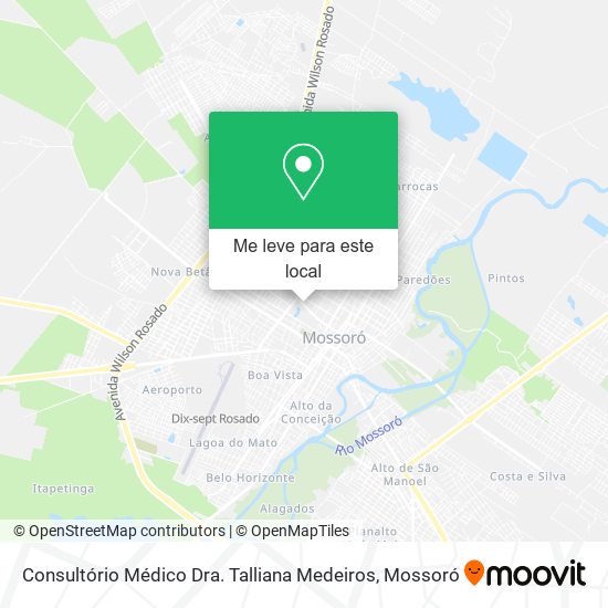 Consultório Médico Dra. Talliana Medeiros mapa