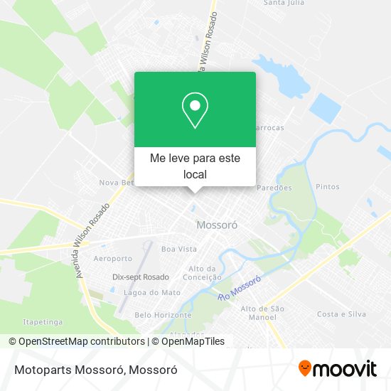 Motoparts Mossoró mapa