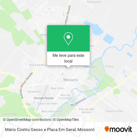 Mário Costru Gesso e Placa Em Geral mapa