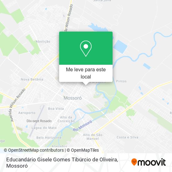 Educandário Gisele Gomes Tibúrcio de Oliveira mapa