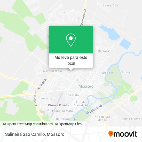 Salineira Sao Camilo mapa