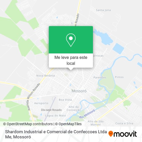 Shardom Industrial e Comercial de Confeccoes Ltda Me mapa