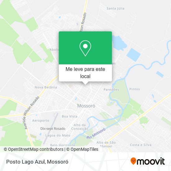 Posto Lago Azul mapa