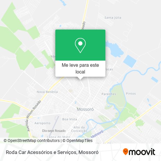 Roda Car Acessórios e Serviços mapa