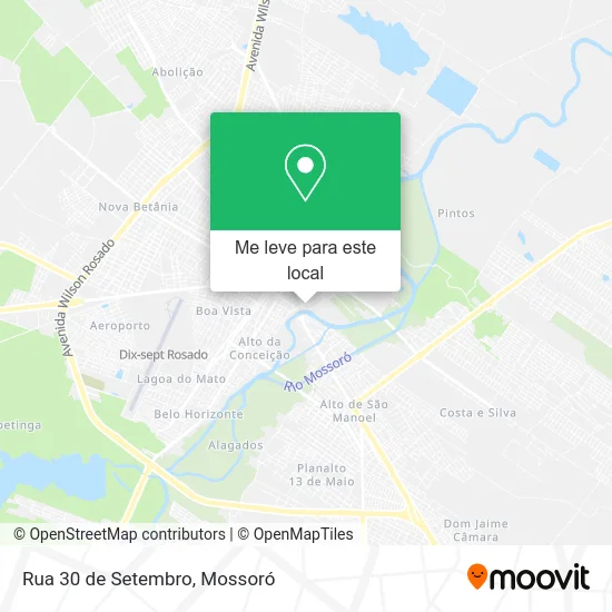 Rua 30 de Setembro mapa
