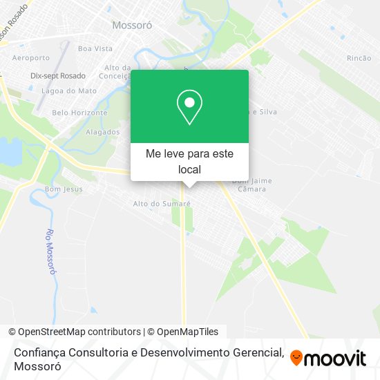 Confiança Consultoria e Desenvolvimento Gerencial mapa