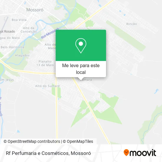 Rf Perfumaria e Cosméticos mapa