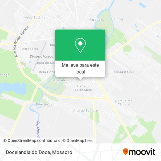 Docelandia do Doce mapa