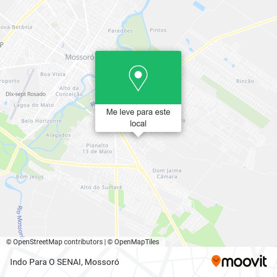 Indo Para O SENAI mapa