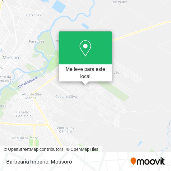 Barbearia Império mapa