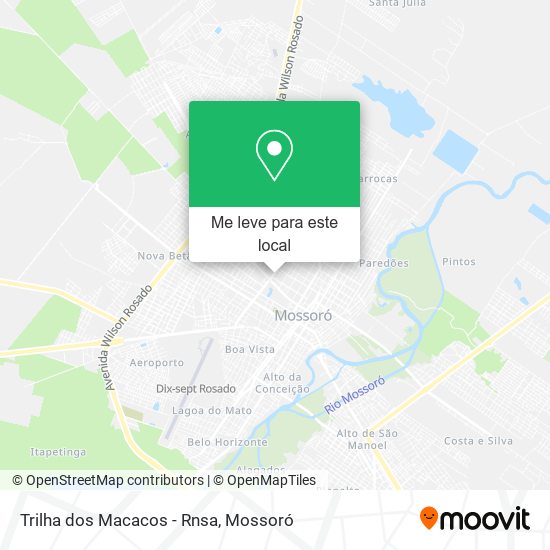 Trilha dos Macacos - Rnsa mapa