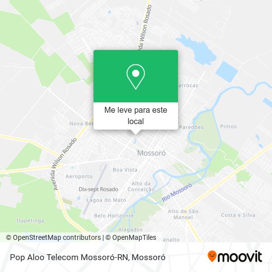 Pop Aloo Telecom Mossoró-RN mapa