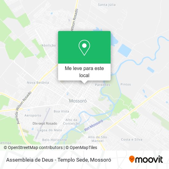 Assembleia de Deus - Templo Sede mapa