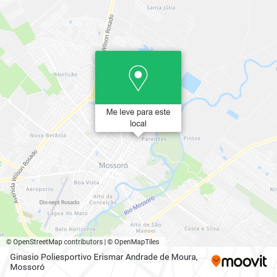 Ginasio Poliesportivo Erismar Andrade de Moura mapa