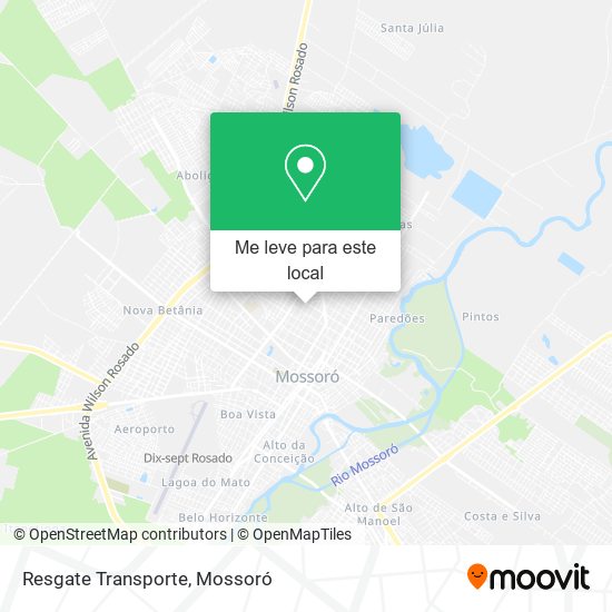 Resgate Transporte mapa
