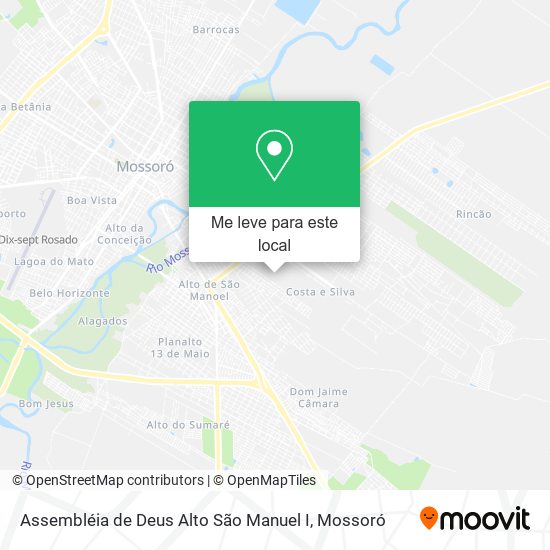 Assembléia de Deus Alto São Manuel I mapa