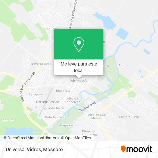 Universal Vidros mapa