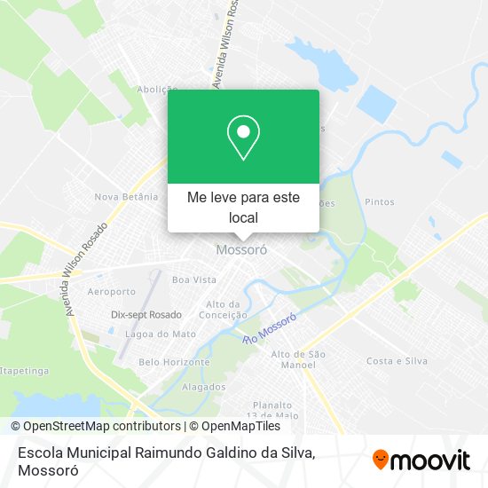 Escola Municipal Raimundo Galdino da Silva mapa