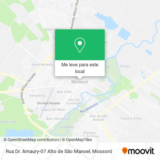 Rua Dr. Amaury-07 Alto de São Manoel mapa