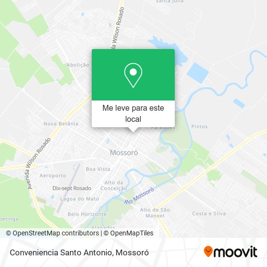 Conveniencia Santo Antonio mapa