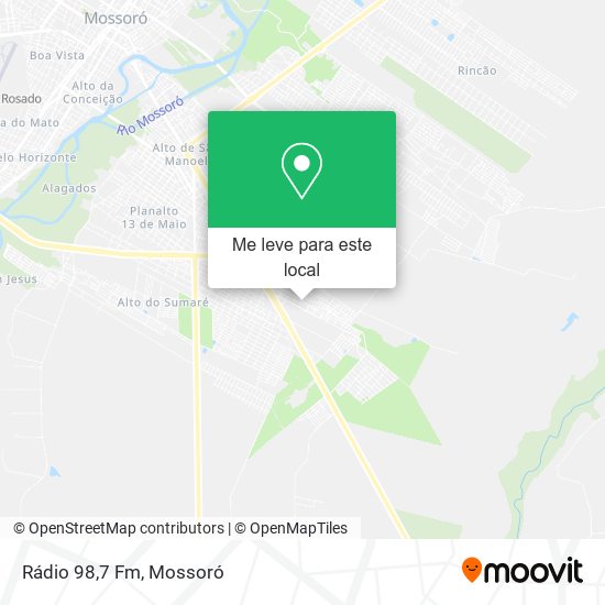 Rádio 98,7 Fm mapa