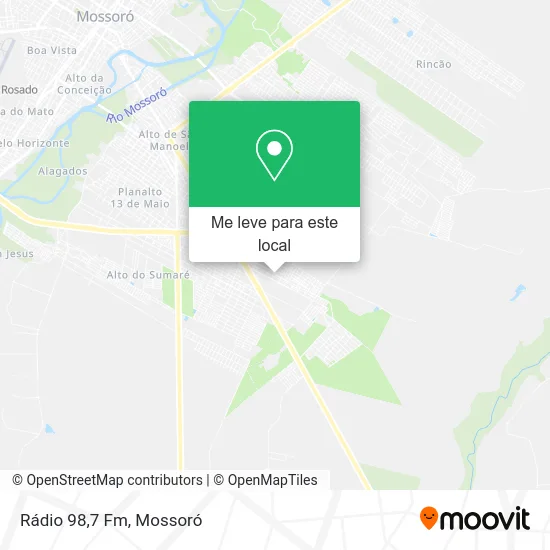 Rádio 98,7 Fm mapa